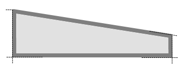 Abschlusskeil aus Polycarbonat Opal